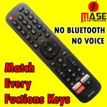 MASE® ERF2F60G Replacement Smart TV Remote for Hisense LED TV with Netflix YouTube Google Play Function (Without Voice)